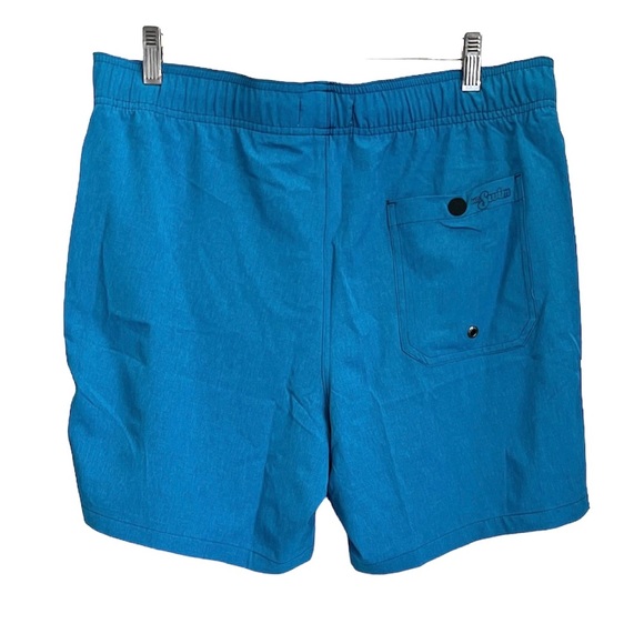 NEW Mr.Swim Men's XXL 4-Way Stretch Volley Swim Trunk Blue - Picture 2 of 8